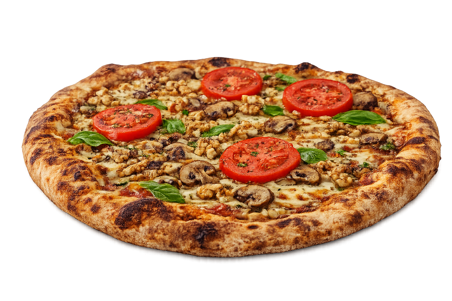 Pizza Nuez y Champiñones